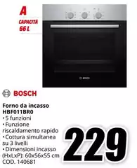 Bosch - Ideas - Incasso HBFO11BR0 Bosch - Ideas - Incasso HBFO11BR0