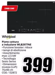 Whirlpool - Piano Cottura A Induzione WLB2977NE Whirlpool - Piano Cottura A Induzione WLB2977NE