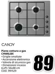 Candy - Piano Cottura A Gas CHW6LBX Candy - Piano Cottura A Gas CHW6LBX