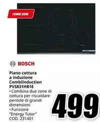 Bosch - Piano Cottura A Induzione Combinduction PVS831HBHE Bosch - Piano Cottura A Induzione Combinduction PVS831HBHE