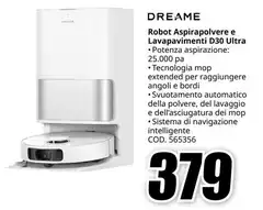 Dreame - Robot Aspirapolvere E Lavavajmenti D30 Ultra