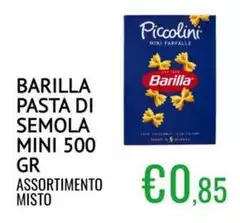 Barilla - Pasta Di Semola Mini Barilla - Pasta Di Semola Mini