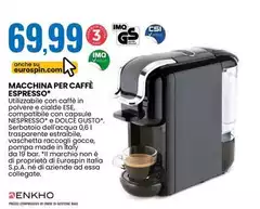 Enkho - Macchina Per Caffè Espresso Enkho - Macchina Per Caffè Espresso