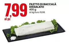 Filetto Di Baccalà Dissalato Filetto Di Baccalà Dissalato