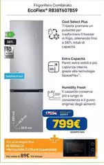 Samsung - Frigorifero Combinato Ecoflex RB38T607BS9 Samsung - Frigorifero Combinato Ecoflex RB38T607BS9