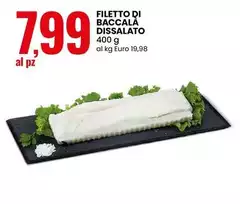 Filetto Di Baccalà Dissalato Filetto Di Baccalà Dissalato