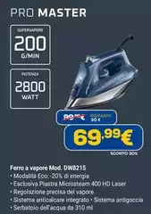 Master - Ferro A Vapore Mod. DW8215