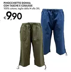 Pinocchetto Donna Con Tasche E Coulisse Pinocchetto Donna Con Tasche E Coulisse
