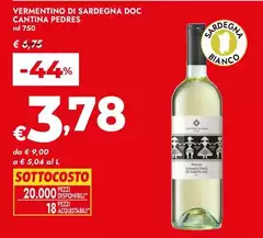 Pedres - Vermentino Di Sardegna DOC Pedres - Vermentino Di Sardegna DOC