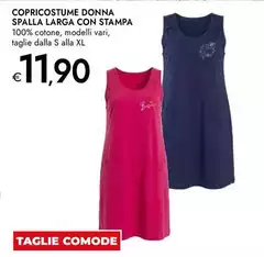 Copricostume Donna Spalla Larga Con Stampa Copricostume Donna Spalla Larga Con Stampa