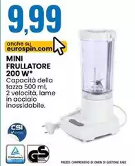 Gs - Mini Frullatore 200 W