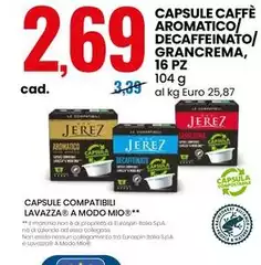 Capsule Caffè Aromatico/Decaffeinato/Grancrema, 16 Pz Capsule Caffè Aromatico/Decaffeinato/Grancrema, 16 Pz