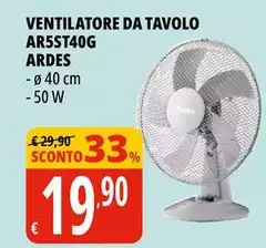 Ardes - Ventilatore Da Tavolo AR5ST40G Ardes - Ventilatore Da Tavolo AR5ST40G