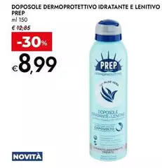 Prep - Doposole Dermoprotettivo Idratante E Lenitivo Prep - Doposole Dermoprotettivo Idratante E Lenitivo