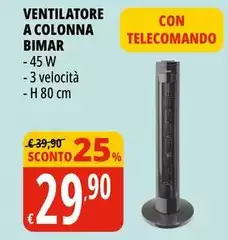 Bimar - Ventilatore A Colonna Bimar - Ventilatore A Colonna