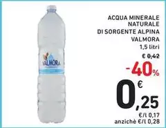 Valmora - Acqua Minerale Naturale Di Sorgente Valmora - Acqua Minerale Naturale Di Sorgente
