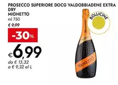 Mionetto - Prosecco Superiore DOCG Valdobbiadene Extra Dry