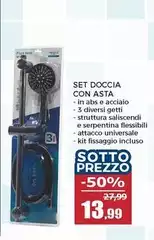 Asta - Set Doccia Con Asta - Set Doccia Con