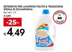 Spuma di Sciampagna - Detersivo Per Lavatrice Pulito & Tradizione Spuma di Sciampagna - Detersivo Per Lavatrice Pulito & Tradizione