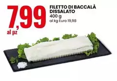 Filetto Di Baccalà Dissalato Filetto Di Baccalà Dissalato