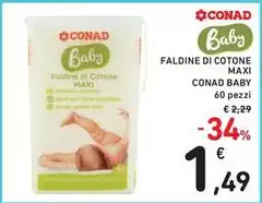 Conad - Baby Faldine Di Cotone Maxi