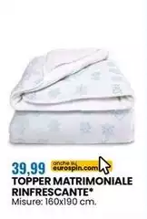 Topper Matrimoniale Rinfrescante Topper Matrimoniale Rinfrescante