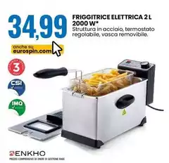 Enkho - Friggitrice Elettrica 2 L 2000 W Enkho - Friggitrice Elettrica 2 L 2000 W