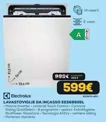 Electrolux - Lavastoviglie Da Incasso EES68605L Electrolux - Lavastoviglie Da Incasso EES68605L