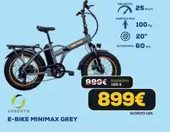 Argento Bike - E-Bike Minimax Grey Argento Bike - E-Bike Minimax Grey