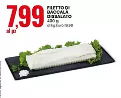 Filetto Di Baccala Dissalato Filetto Di Baccala Dissalato
