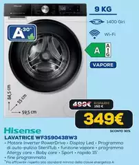 Hisense - Lavatrice WF3S9043BW3 Hisense - Lavatrice WF3S9043BW3