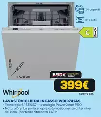 Whirlpool - Lavastoviglie Da Incasso W0ID741AS Whirlpool - Lavastoviglie Da Incasso W0ID741AS