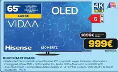 Hisense - Oled Smart 65A85