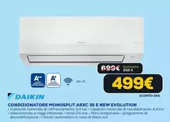 Daikin - Condizionatore Monosplit ARXC 35 E New Evolution