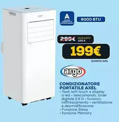 Argo - Condizionatore Portatile Axel Argo - Condizionatore Portatile Axel