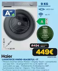 Haier - Lavatrice HW90-B14367U1-IT Haier - Lavatrice HW90-B14367U1-IT