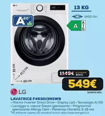 LG - Lavatrice F4R3013NSWB LG - Lavatrice F4R3013NSWB