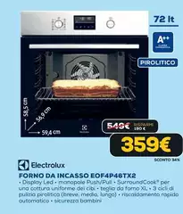 Electrolux - Forno Da Incasso EOF4P46TX2 Electrolux - Forno Da Incasso EOF4P46TX2