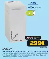 Candy - Lavatrice A Carica Dall'Alto EYTC1 472D3-S Candy - Lavatrice A Carica Dall'Alto EYTC1 472D3-S