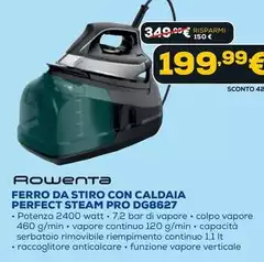 Rowenta - Ferro Da Stiro Con Caldaia Perfect Steam Pro DG8627 Rowenta - Ferro Da Stiro Con Caldaia Perfect Steam Pro DG8627