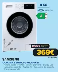 Samsung - Lavatrice WW90FG3M05AWET Samsung - Lavatrice WW90FG3M05AWET