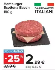 Hamburger Scottona Bacon Hamburger Scottona Bacon
