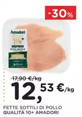 Amadori - Fette Sottili Di Pollo Qualità 10+ Amadori - Fette Sottili Di Pollo Qualità 10+