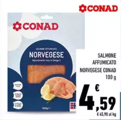 Conad - Salmone Affumicato Norvegese Conad - Salmone Affumicato Norvegese