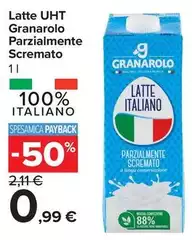 Granarolo - Latte UHT Parzialmente Scremato Granarolo - Latte UHT Parzialmente Scremato