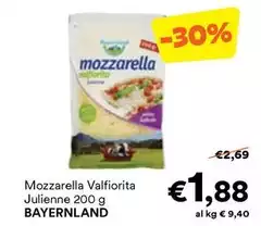 Bayernland - Mozzarella Valfiorita Julienne Bayernland - Mozzarella Valfiorita Julienne