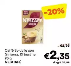 Nescafé - Caffè Solubile Con Ginseng, 10 Bustine