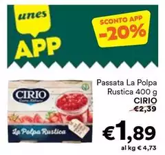 Cirio - Passata La Polpa Rustica Cirio - Passata La Polpa Rustica