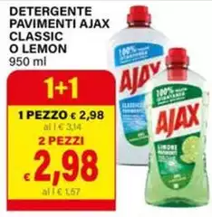 Ajax - Detergente Pavimenti Classic O Lemon