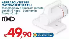 Mxd - Aspirapolvere Per Materassi Senza Fili Mxd - Aspirapolvere Per Materassi Senza Fili